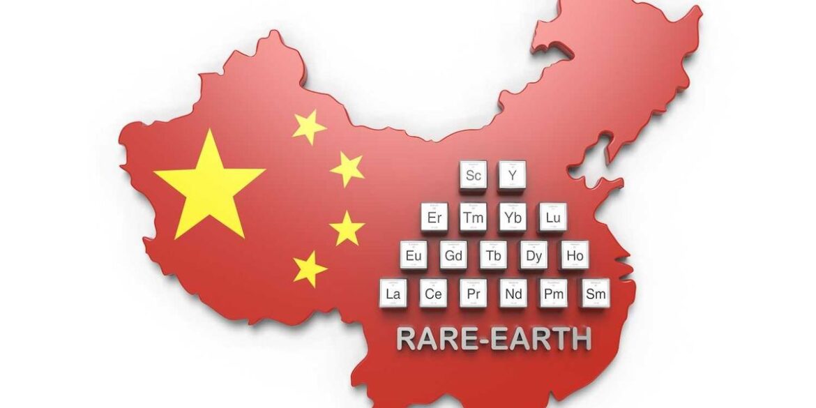 Red china map with rare earth elements symbols and stars.jpg