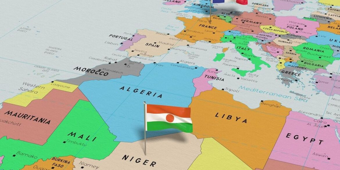 Map highlighting france and niger with their flags placed on top.jpg