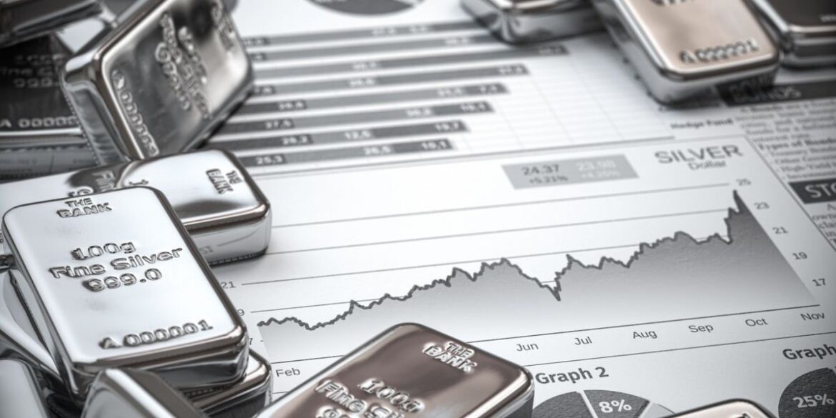 Silver bars in front of newspaper showing high price performance.jpg