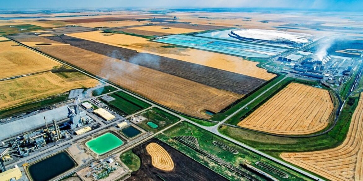 Aerial view of mosaic s belle plaine potash mine in saskatchewan canada.jpg